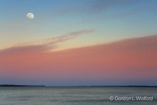 Moon Over Grenada Lake_47242.jpg - Photographed near Grenada, Mississippi, USA.